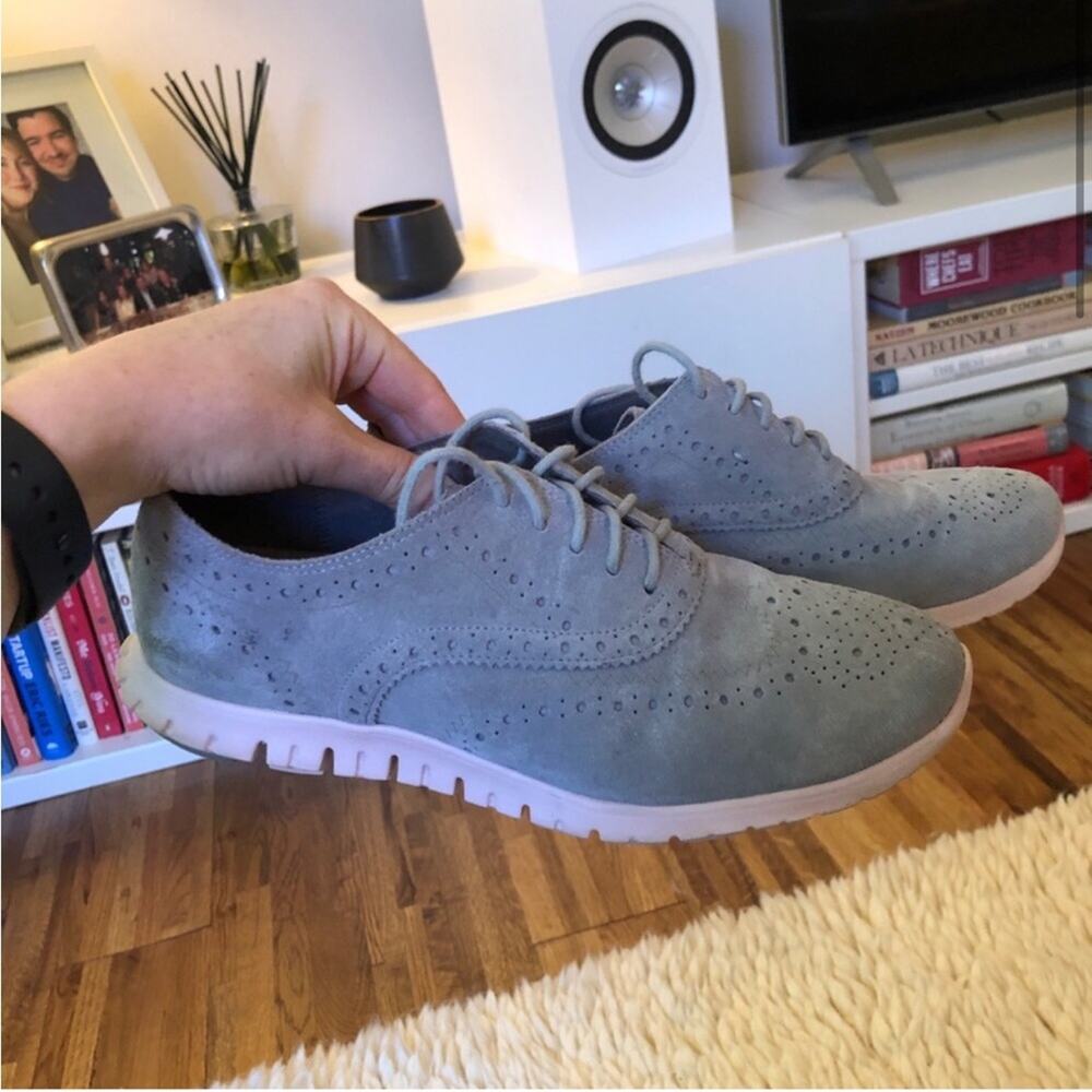 Cole Haan Zero Grand Light Blue and Pink Sneakers